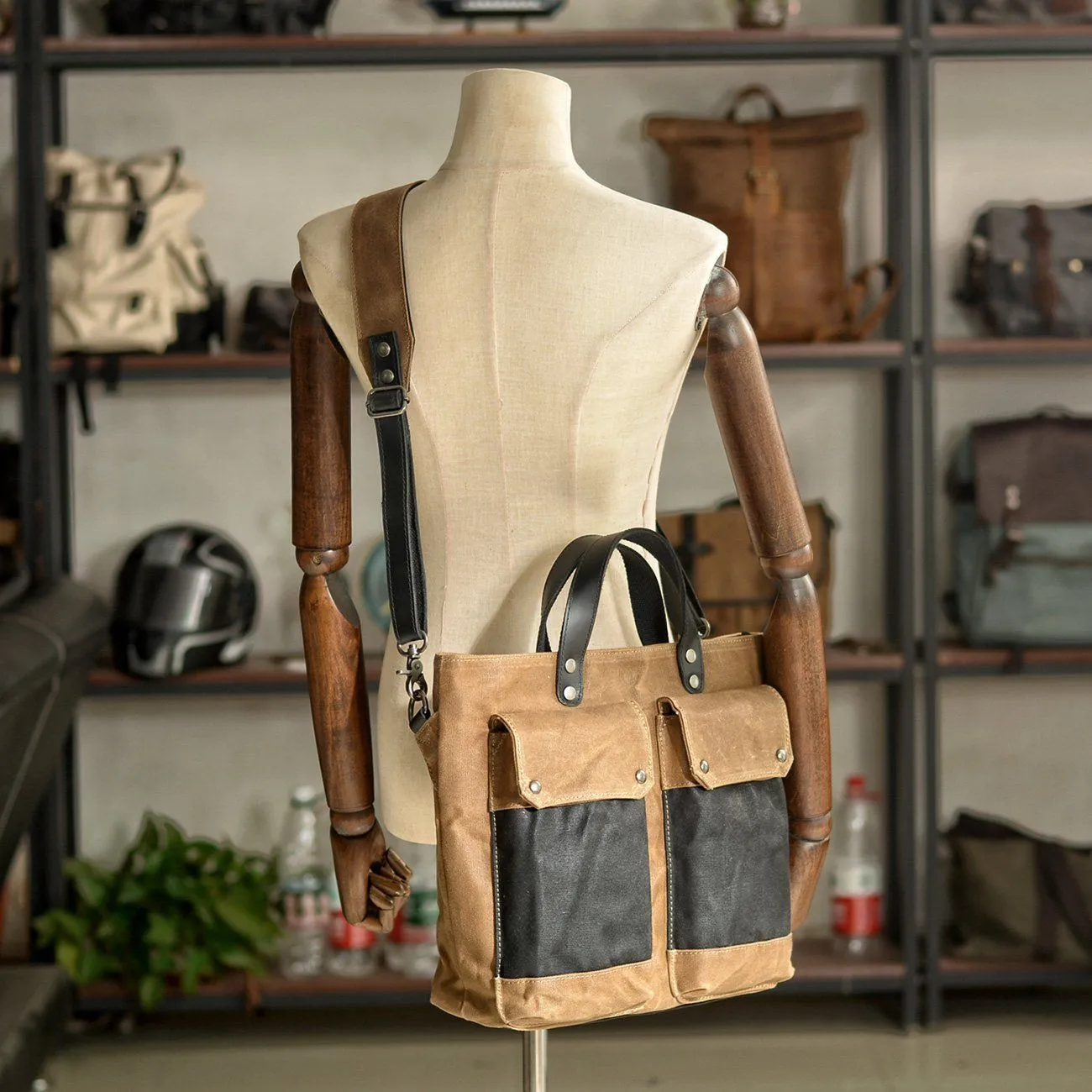Affordable Vintage Shoulder Bags with Multiple Pockets