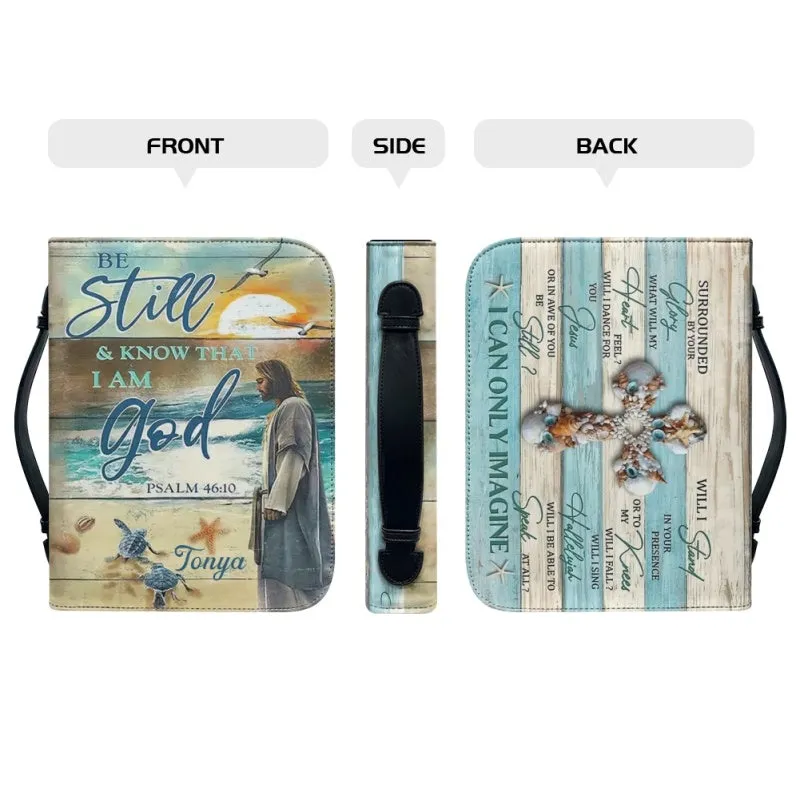 Christianartbag Bible Cover - Be Still And Know That I Am Gid Psalm 46:10 Personalized Bible Cover - Personalized Bible Cover - Christmas Gift - CABBBCV03190923.
