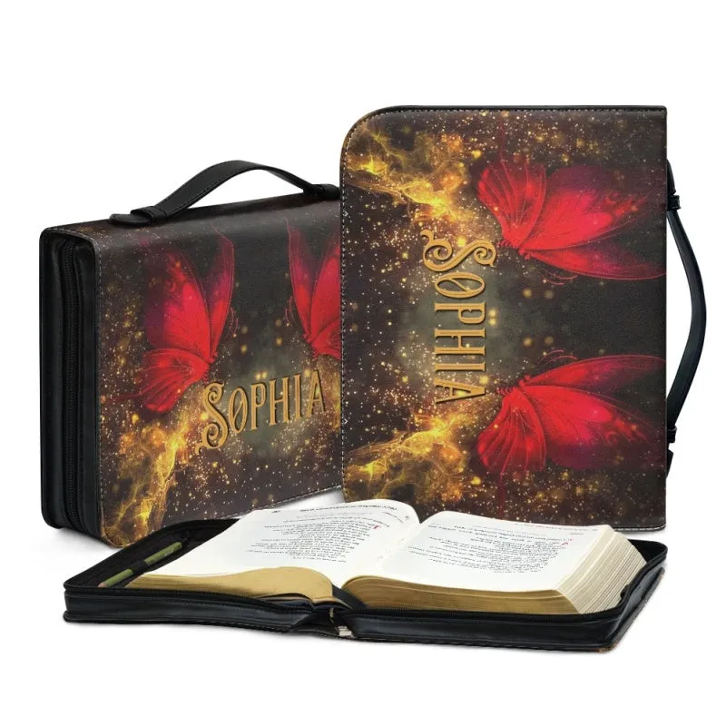 Christianartbag Bible Cover, I Can Do All Things Through Christ Who Strengthens Me Bible Cover, Personalized Bible Cover, Cross Designer Bible Cover, Christian Gifts, CAB01080124.