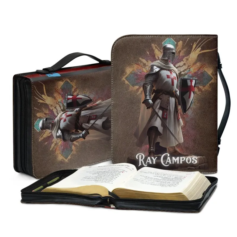 Christianartbag Bible Cover, Pray Bible Cover, Personalized Bible Cover, Christ Cross Lion Sheep Warrior Bible Cover, Christian Gifts, CAB08281023.