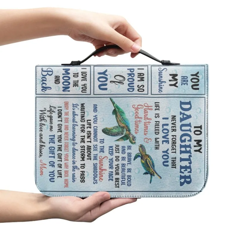 Christianartbag Bible Cover, To My Daughter From Mom Bible Cover, Personalized Bible Cover, Art Design Bible Cover, Christian Gifts, CAB11071223.