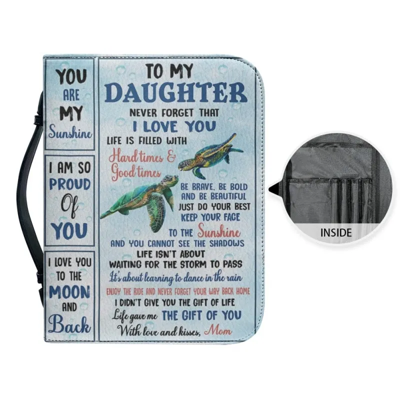 Christianartbag Bible Cover, To My Daughter From Mom Bible Cover, Personalized Bible Cover, Art Design Bible Cover, Christian Gifts, CAB11071223.
