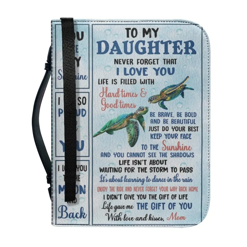Christianartbag Bible Cover, To My Daughter From Mom Bible Cover, Personalized Bible Cover, Art Design Bible Cover, Christian Gifts, CAB11071223.