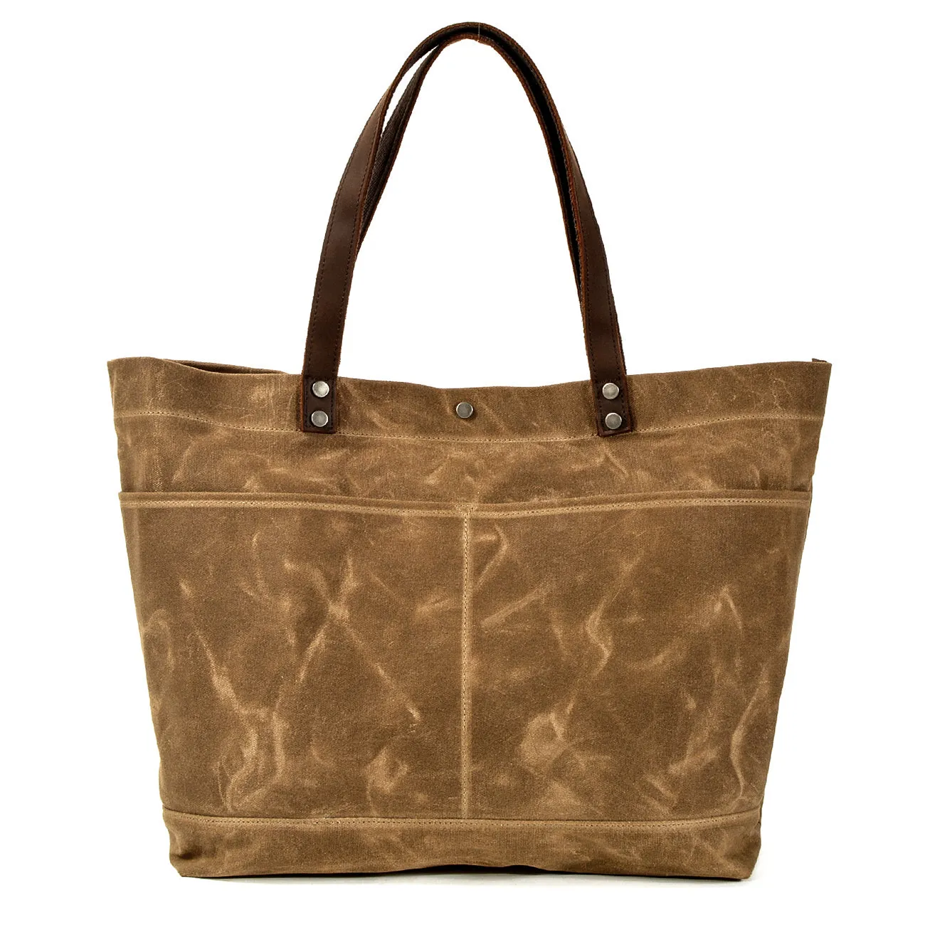 Compact Waxed Canvas Tote Bags for Daily Essentials