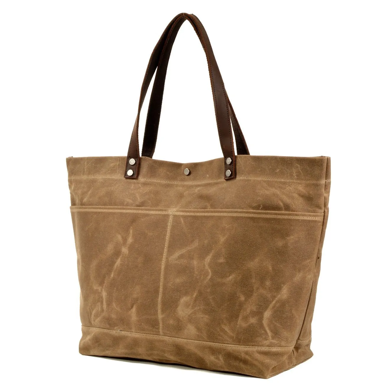 Compact Waxed Canvas Tote Bags for Daily Essentials