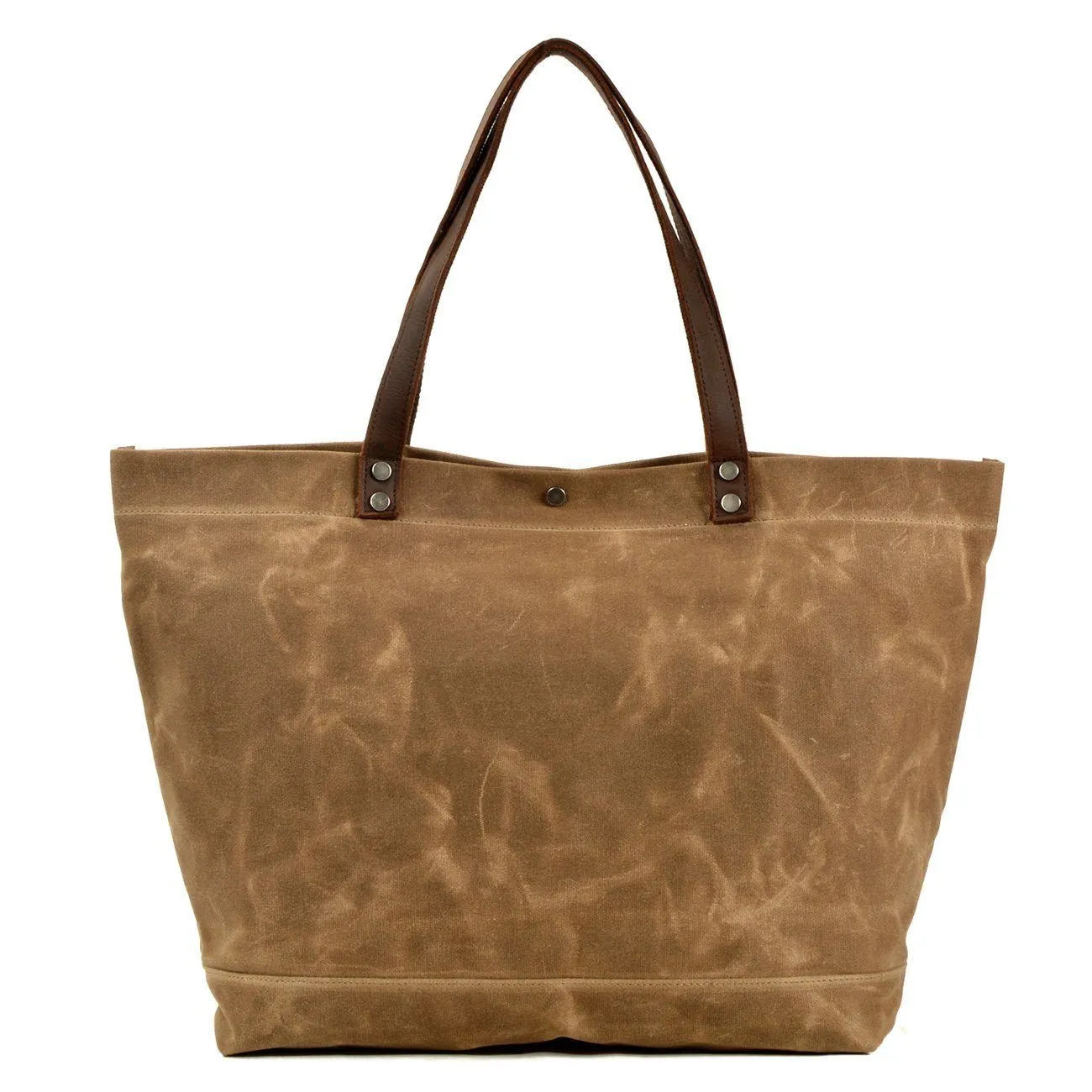 Compact Waxed Canvas Tote Bags for Daily Essentials