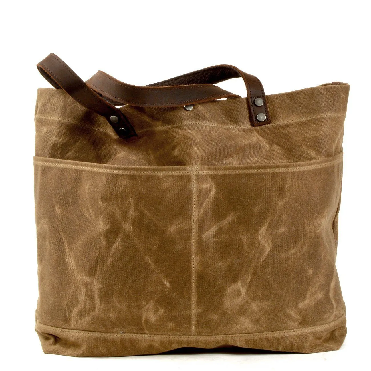 Compact Waxed Canvas Tote Bags for Daily Essentials