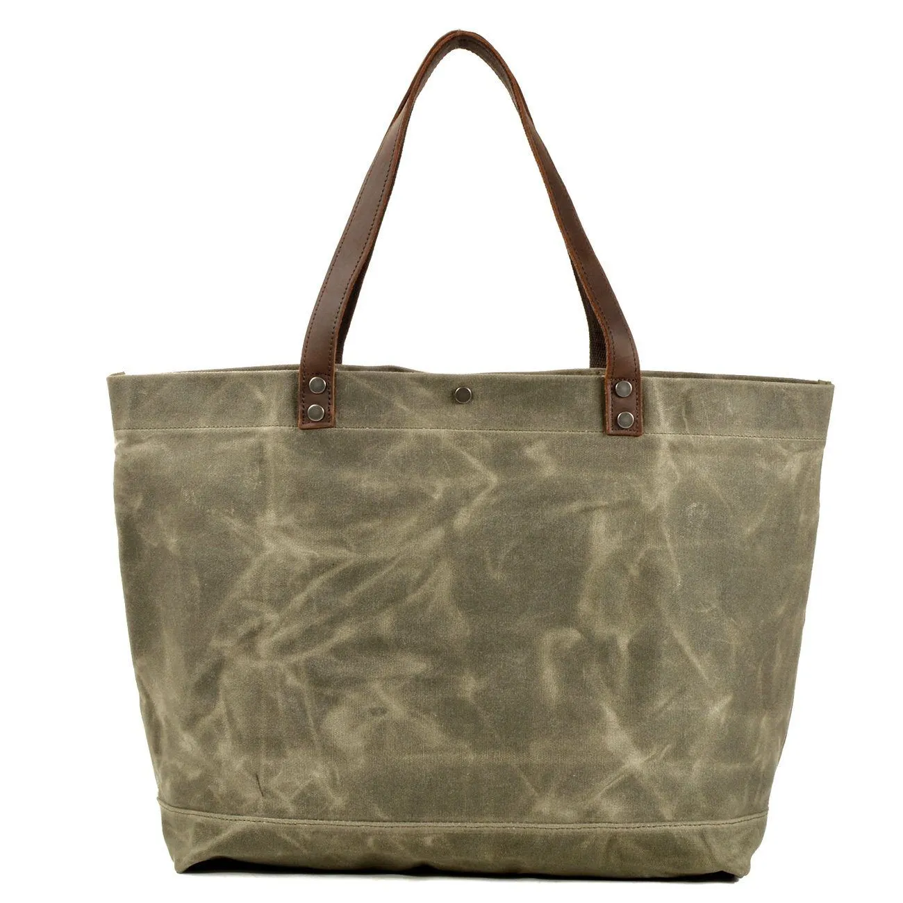 Compact Waxed Canvas Tote Bags for Daily Essentials