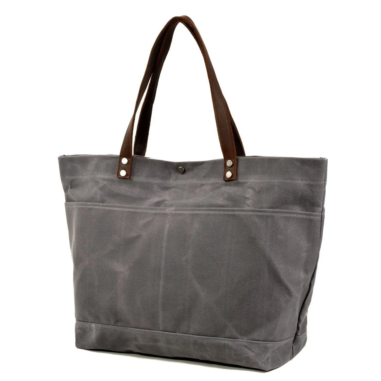 Compact Waxed Canvas Tote Bags for Daily Essentials