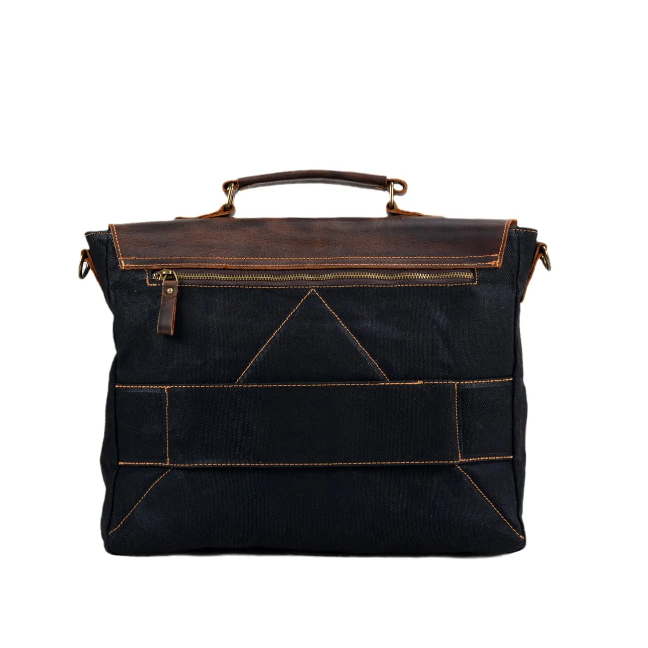 Durable Vintage Canvas Messenger Bags with Leather Accents