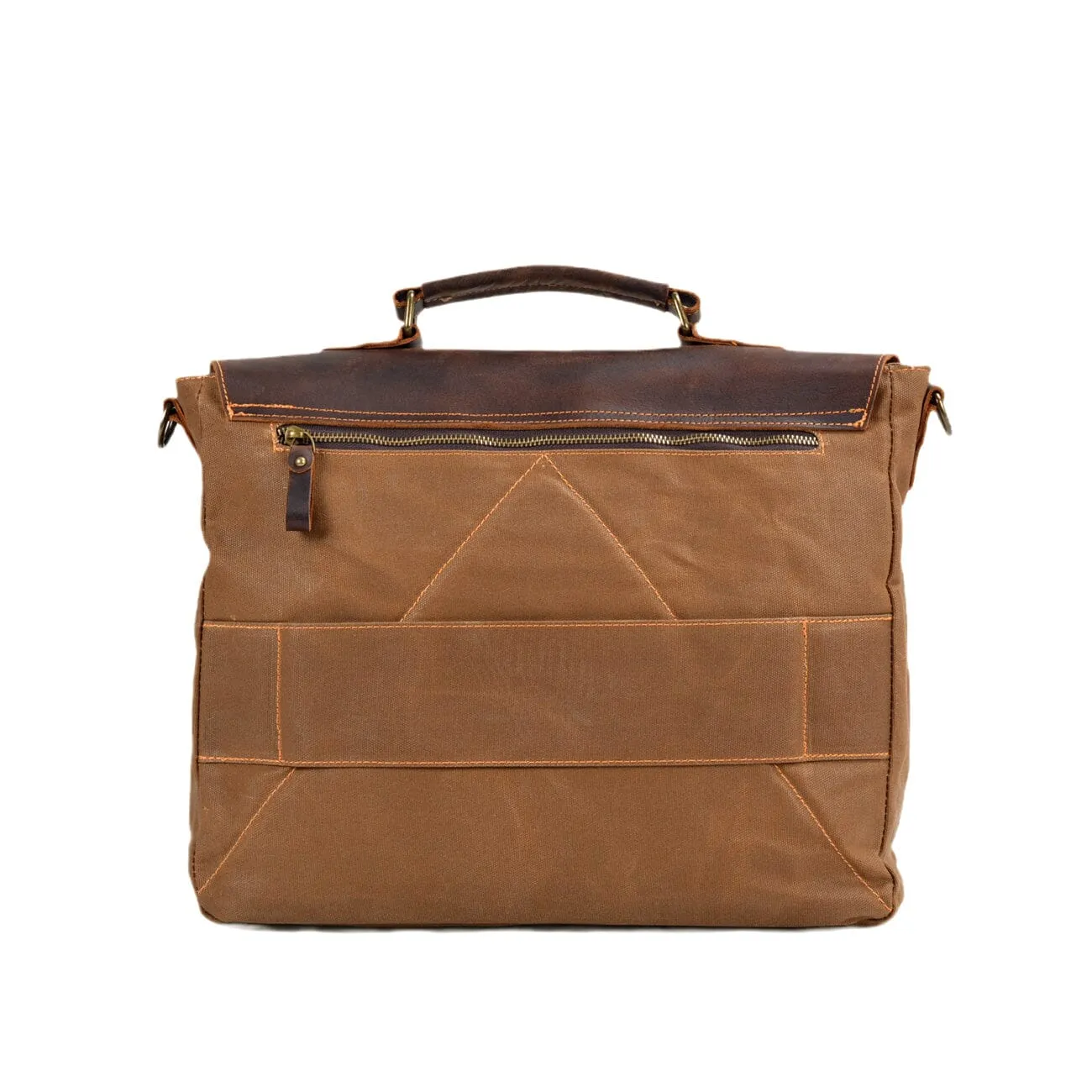 Durable Vintage Canvas Messenger Bags with Leather Accents