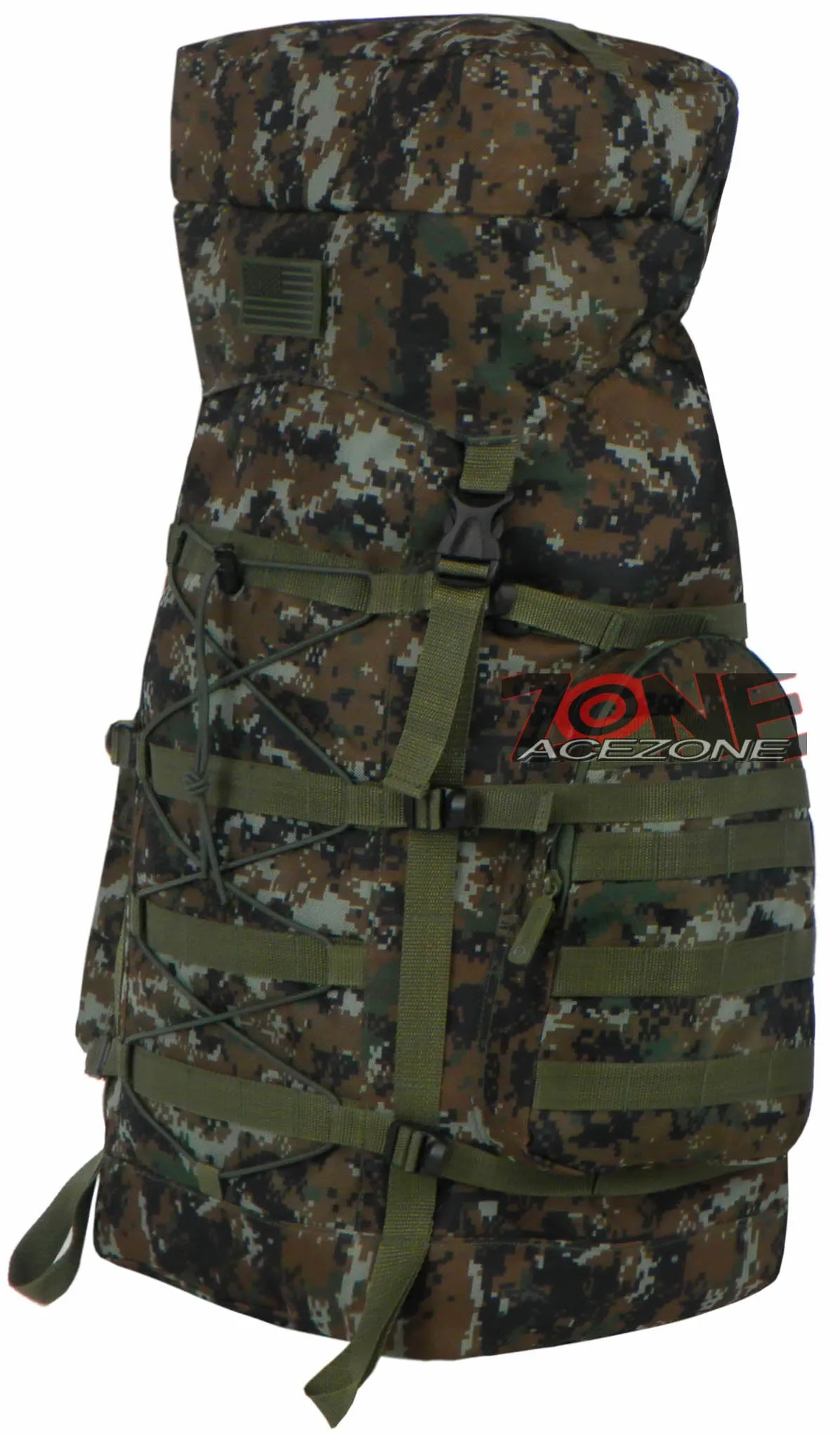 East West USA Tactical Assault Military Mountain Climbing Bag RTC532 GREEN ACU