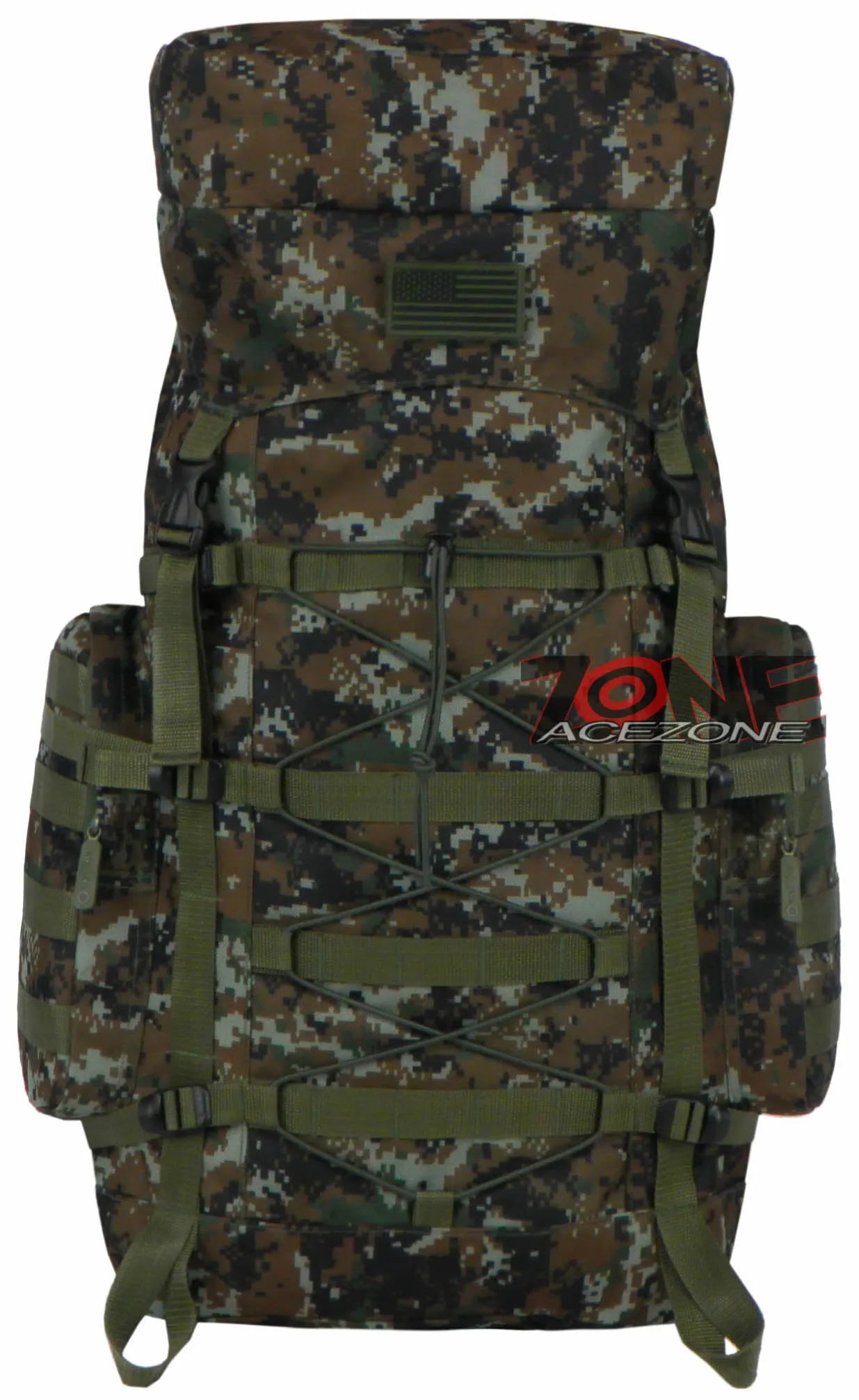 East West USA Tactical Assault Military Mountain Climbing Bag RTC532 GREEN ACU