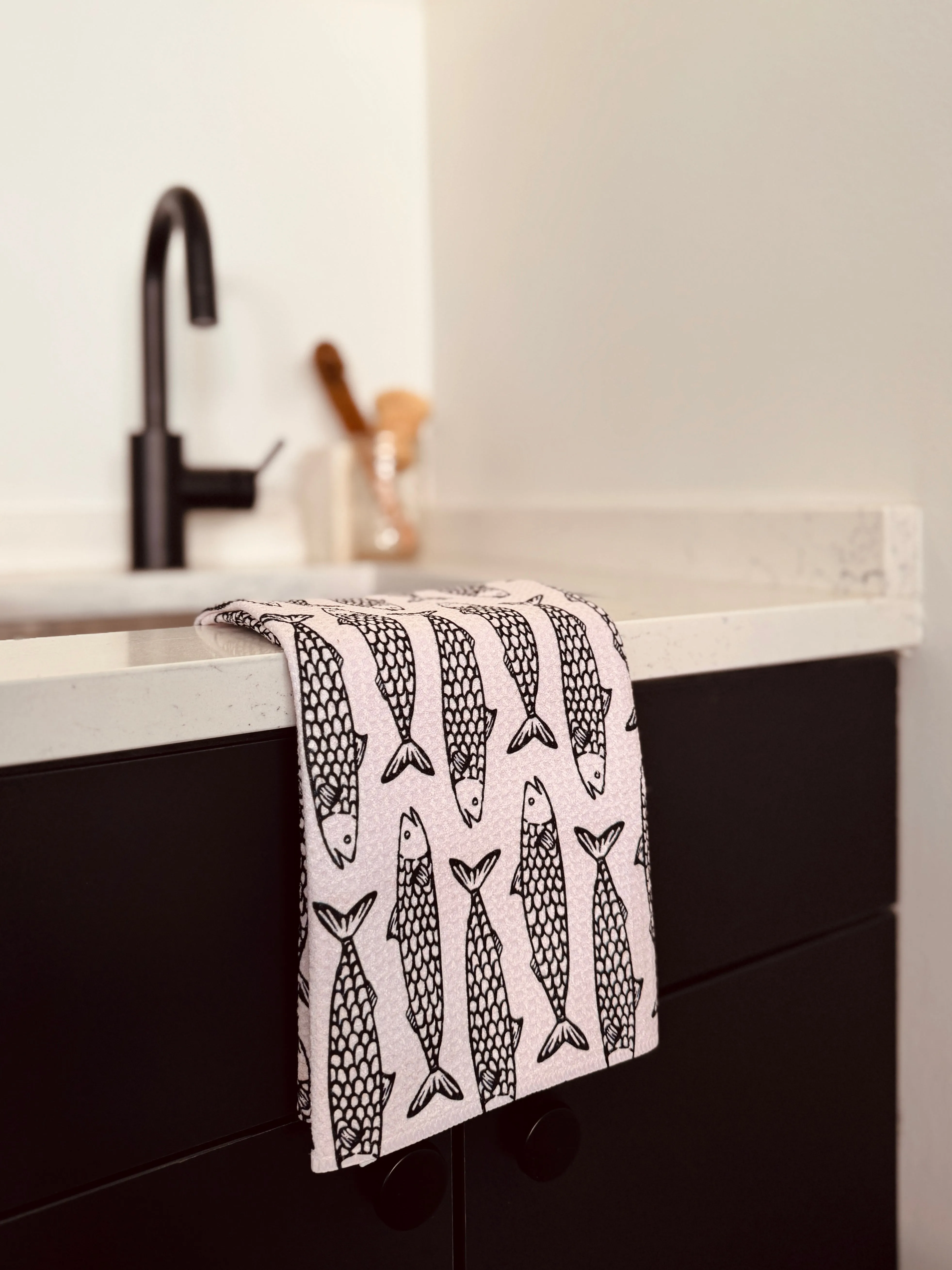 Geometry Recycled Kitchen Tea Towel