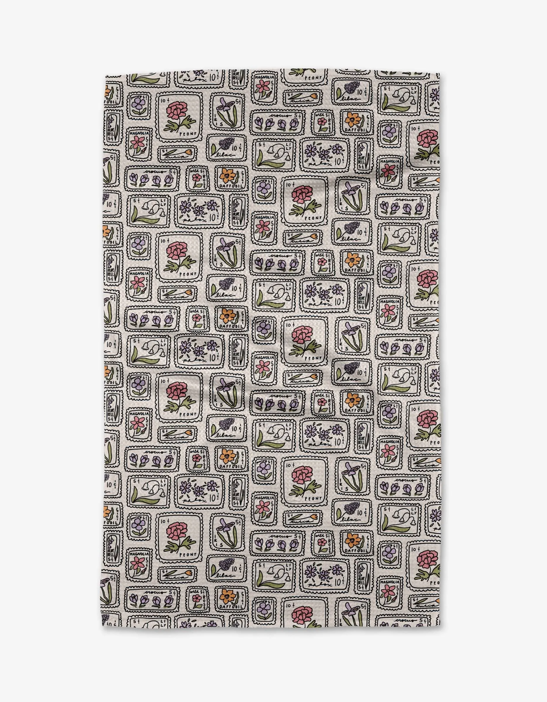 Geometry Recycled Kitchen Tea Towel