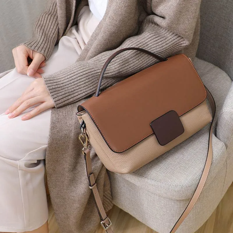 Leather Messenger Women's All-match Shoulder Fashion Handbag