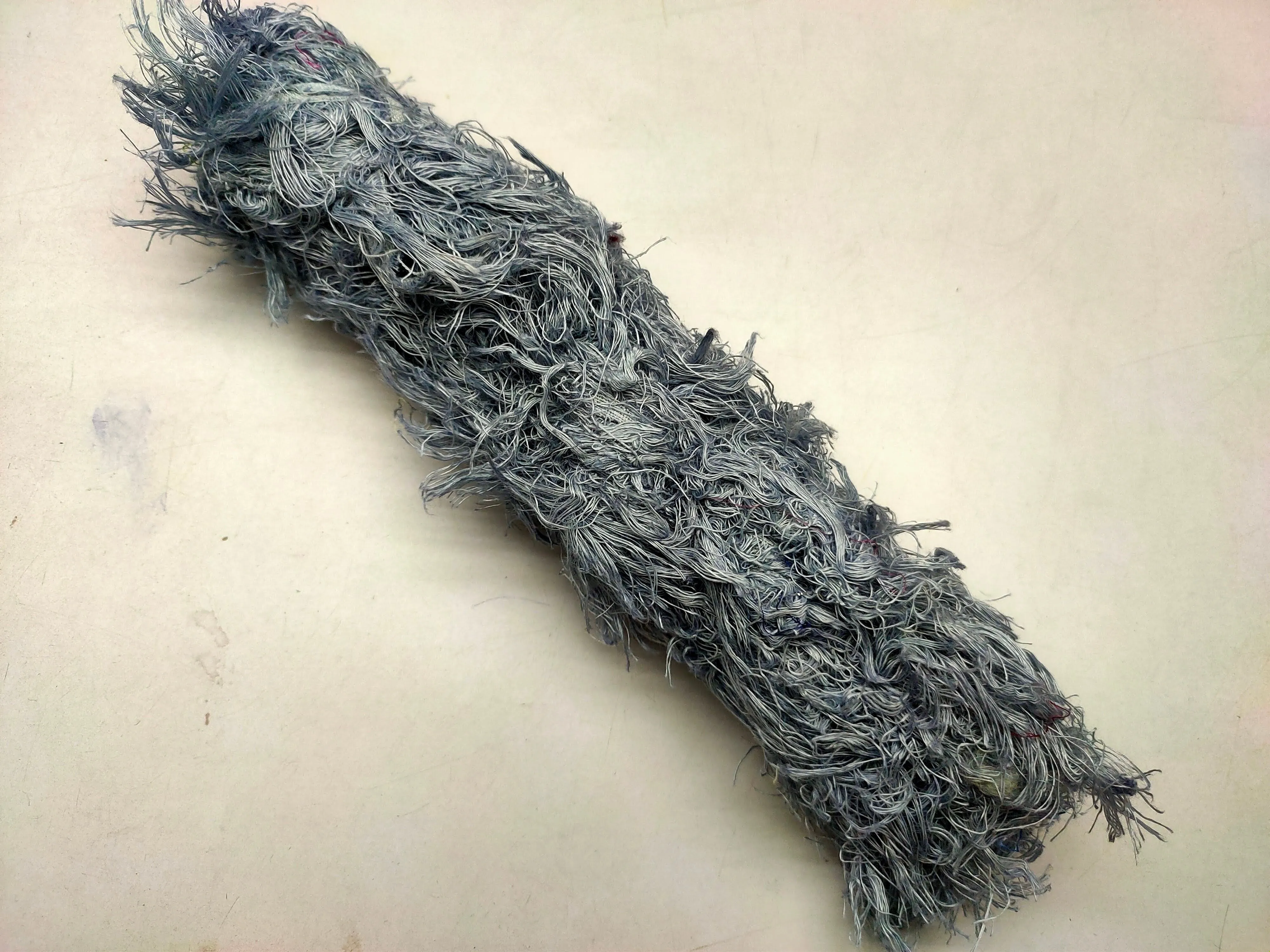 Linen Fuzzy Ribbon - Grey