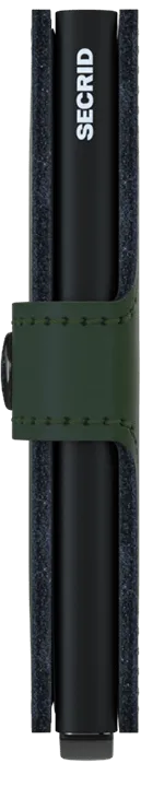 Miniwallet Matte Green/Black RFID Secure