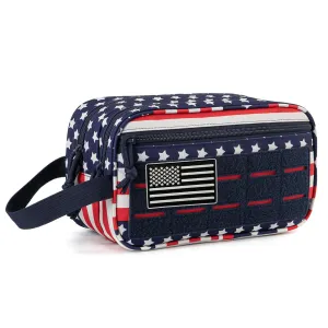 QT&QY Tactical Toiletry Bag For Men Hygiene Bag EDC Military Tool Molle Pouches Small Dopp Kit Mens Shaving Kit Travel shower Bags Star-Spangled