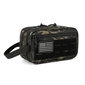 QT&QY Tactical Toiletry Bag for Men Hygiene Bag EDC Military Tool Molle Pouches Small Dopp Kit Mens Shaving Kit Travel Shower Bags