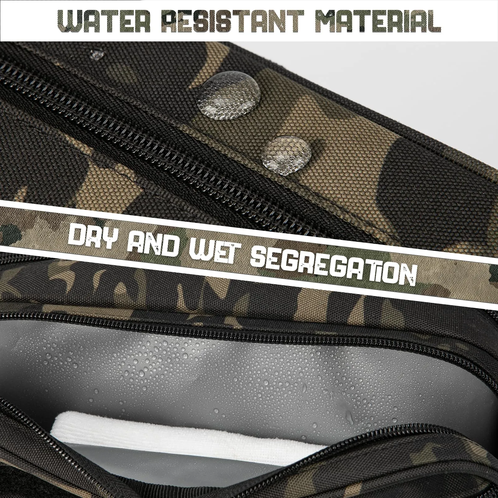 QT&QY Tactical Toiletry Bag for Men Hygiene Bag EDC Military Tool Molle Pouches Small Dopp Kit Mens Shaving Kit Travel Shower Bags