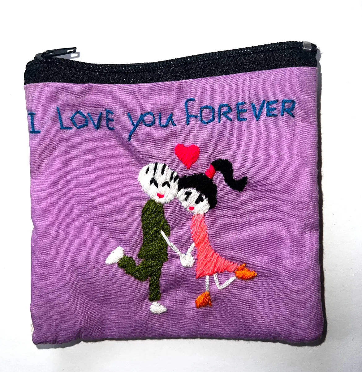 "Chalee" Small Hand Embroidered Pouches by Hmong Youth in Laos