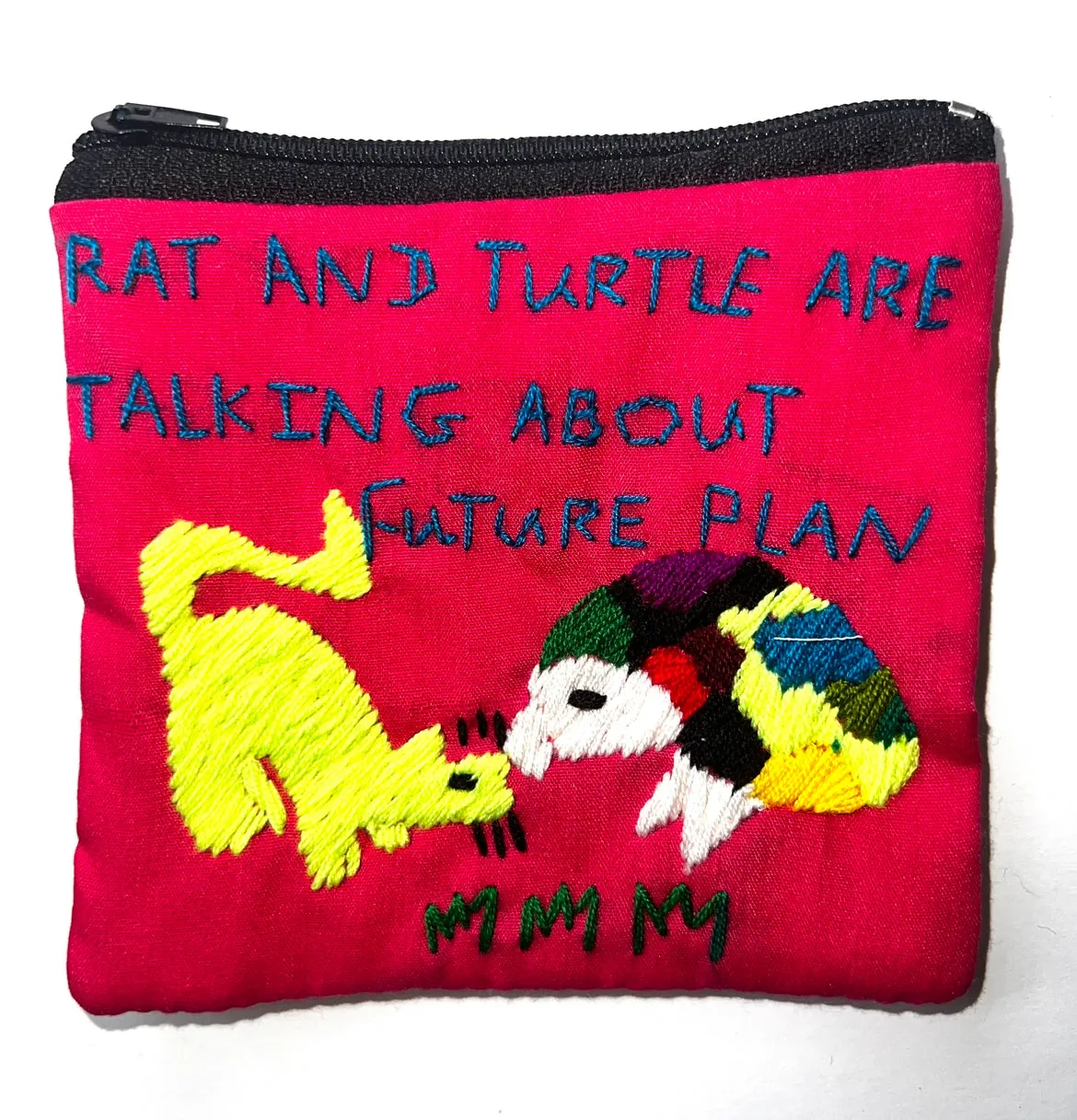 "Chalee" Small Hand Embroidered Pouches by Hmong Youth in Laos