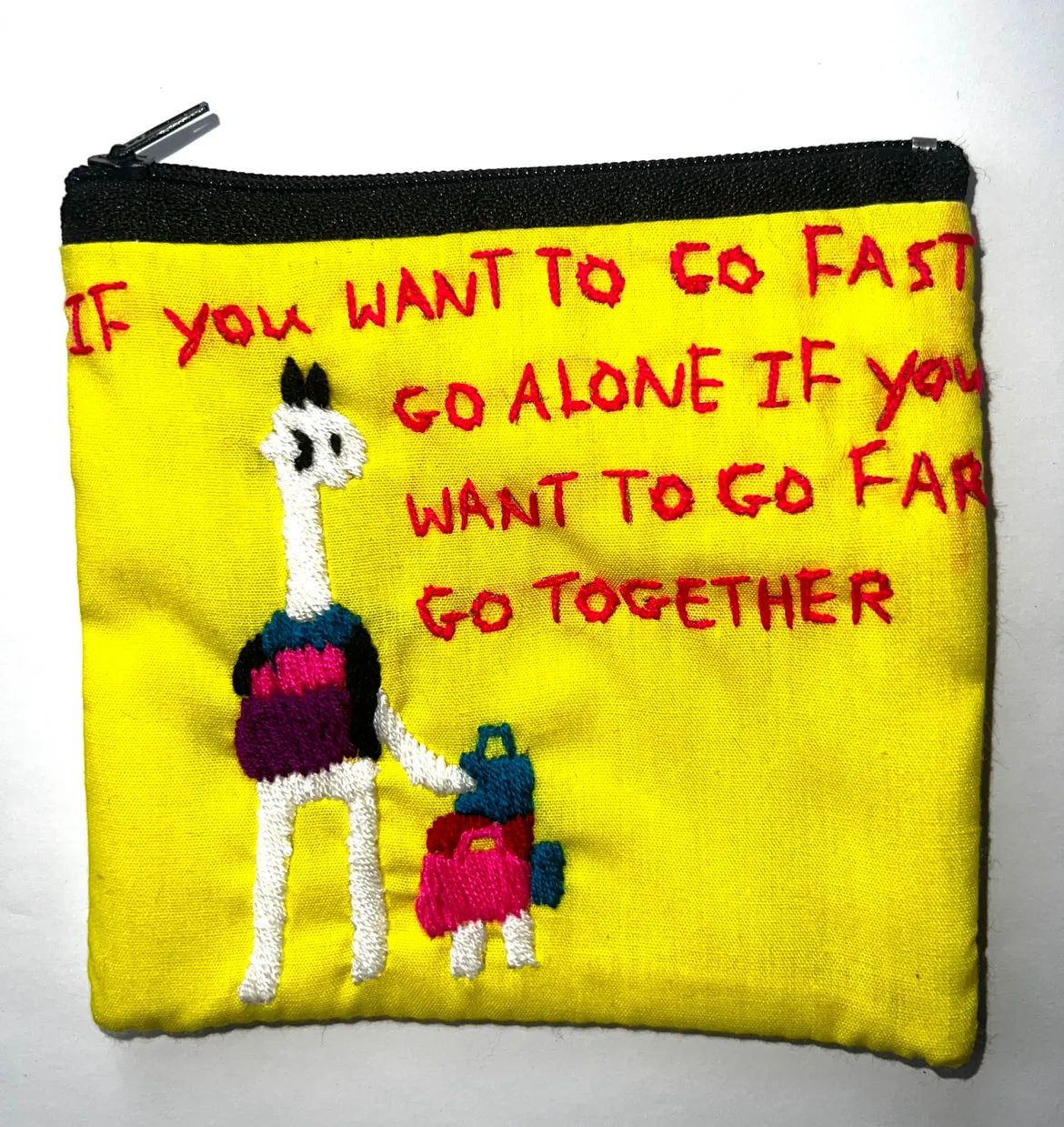 "Chalee" Small Hand Embroidered Pouches by Hmong Youth in Laos