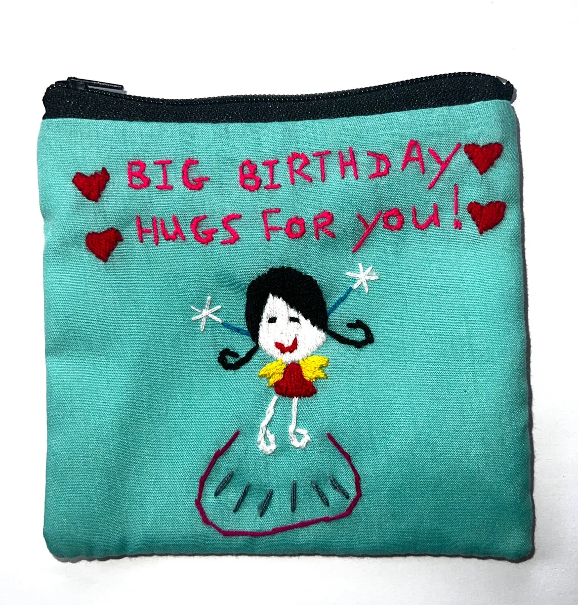 "Chalee" Small Hand Embroidered Pouches by Hmong Youth in Laos