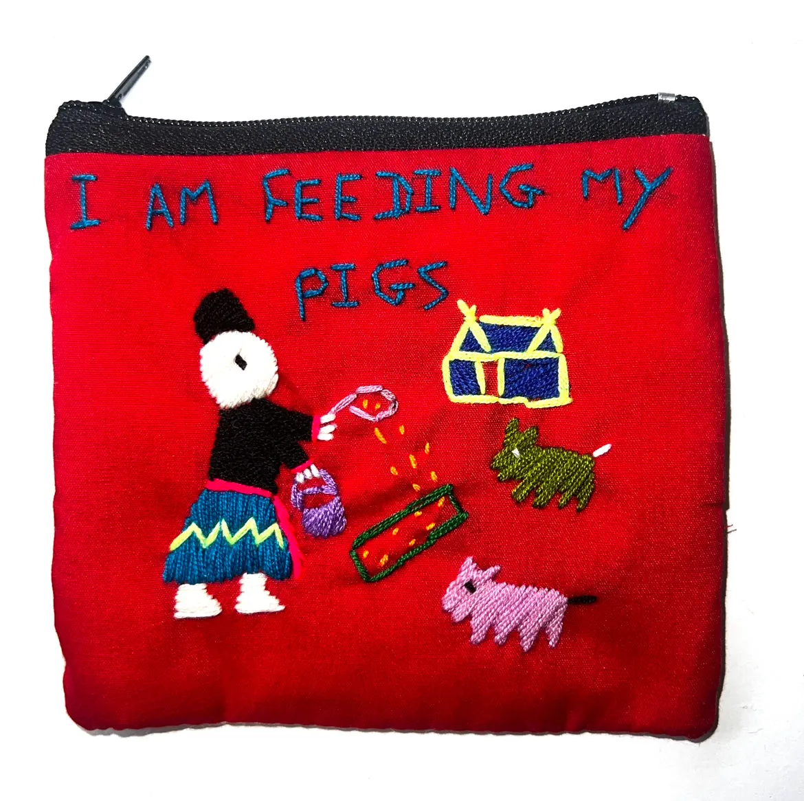 "Chalee" Small Hand Embroidered Pouches by Hmong Youth in Laos