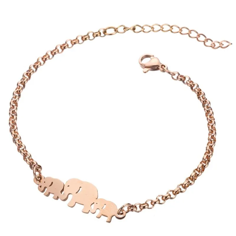 Stainless Steel Jewelry Elephant Bracelet