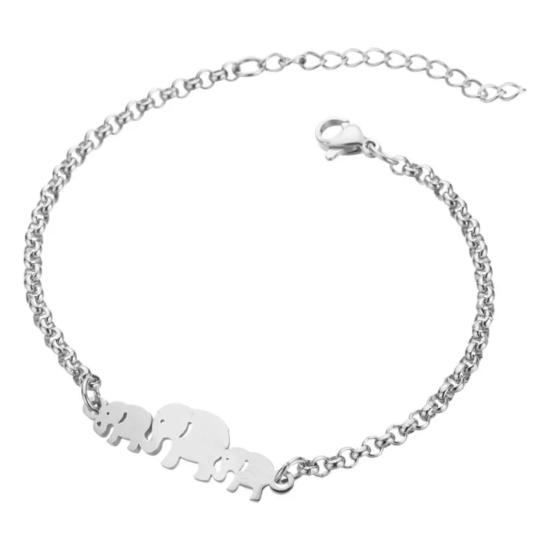 Stainless Steel Jewelry Elephant Bracelet