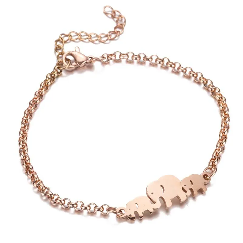 Stainless Steel Jewelry Elephant Bracelet