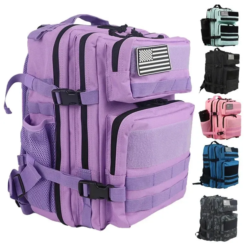Tactical Backpack for Men - 25L/45L Gym Fitness, Camping, Hiking Daypack with Molle System, Large Travel Laptop Duffel Pack