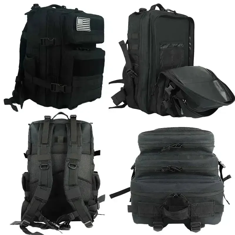Tactical Backpack for Men - 25L/45L Gym Fitness, Camping, Hiking Daypack with Molle System, Large Travel Laptop Duffel Pack