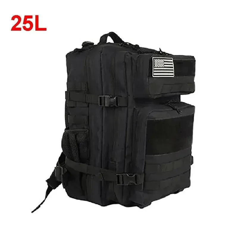 Tactical Backpack for Men - 25L/45L Gym Fitness, Camping, Hiking Daypack with Molle System, Large Travel Laptop Duffel Pack