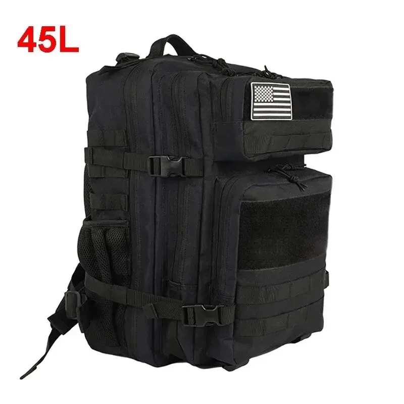 Tactical Backpack for Men - 25L/45L Gym Fitness, Camping, Hiking Daypack with Molle System, Large Travel Laptop Duffel Pack