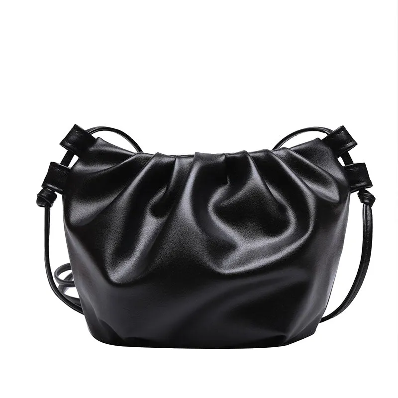 Women's Pleated Versatile Korean Style Trendy Shoulder Bags